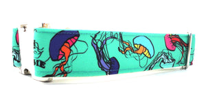 Colorful Jellies Dog Collar {Teal}