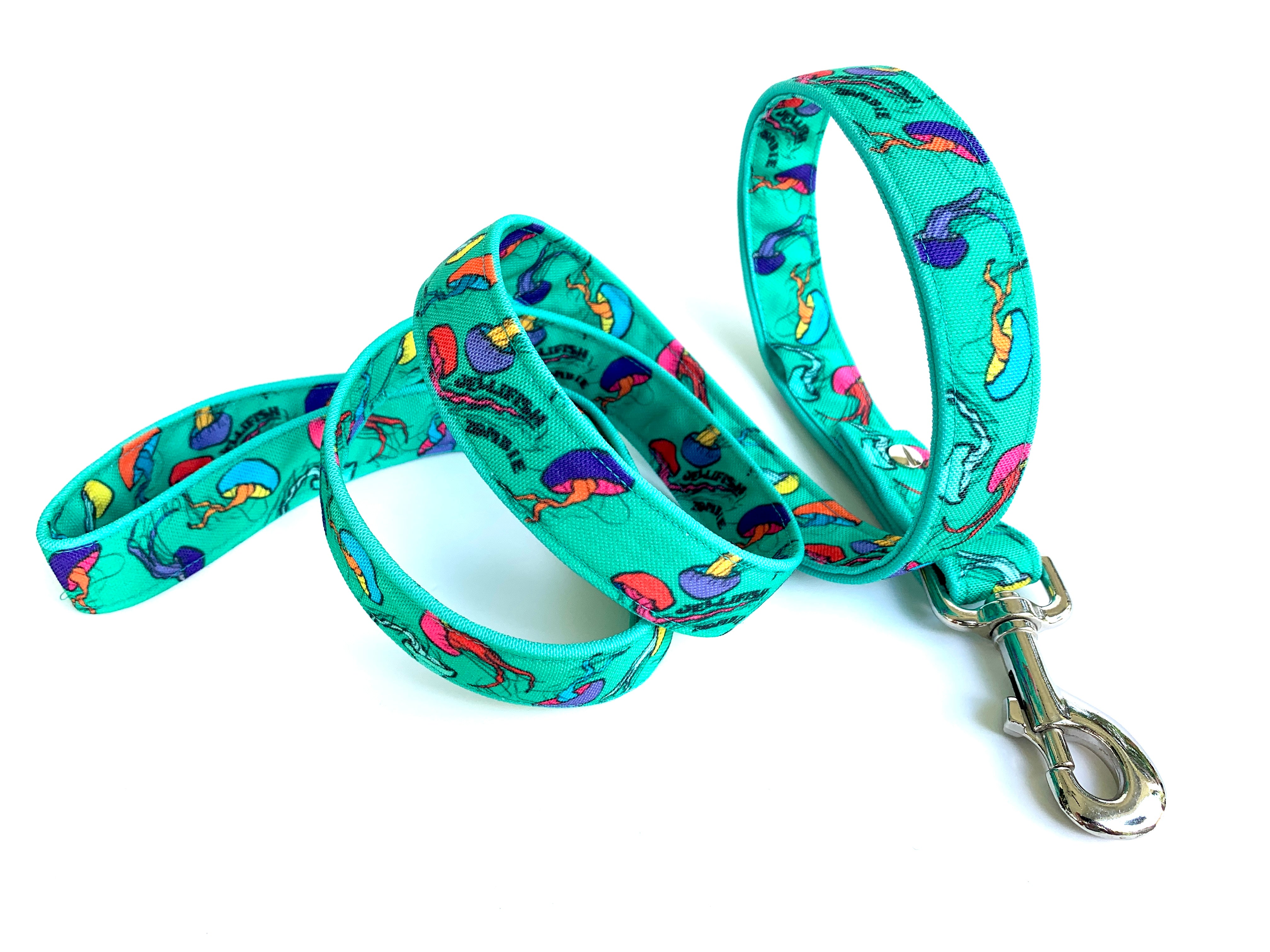 Colorful Jellies Dog Leash {Teal}